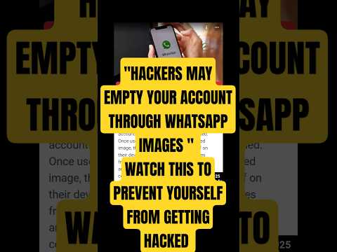 How hackers can get access to your device through whatsapp imaged#shorts#news#cybersecurity
