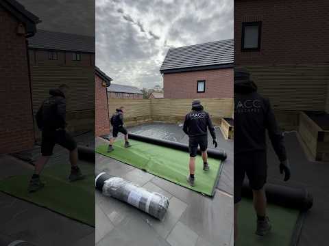 Astro turf day! #landscaping #astro #astroturf #artificialgrass #diy #garden #gardenideas