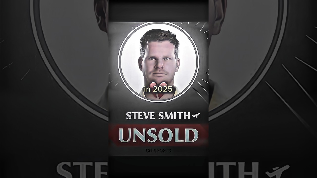 Steve Smith Unsold 💔 #shorts #cricket #ipl2025 #iplauction
