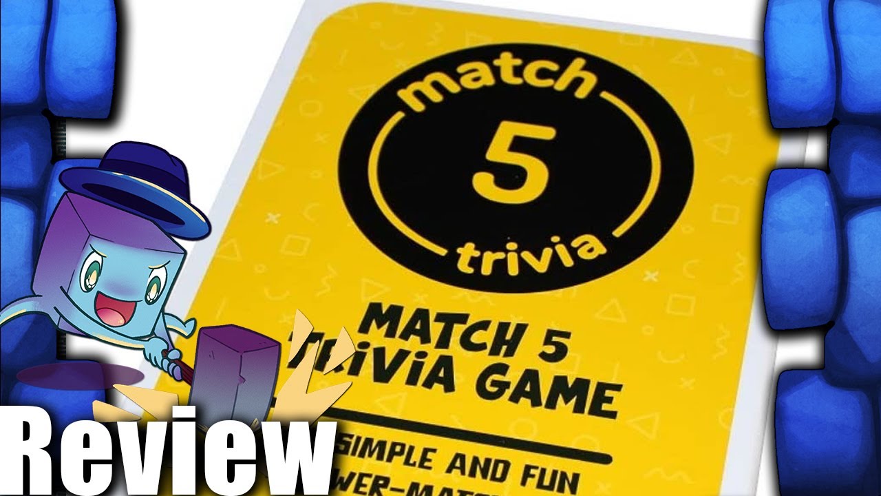 Match 5 Party Game Review with Tom Vasel π