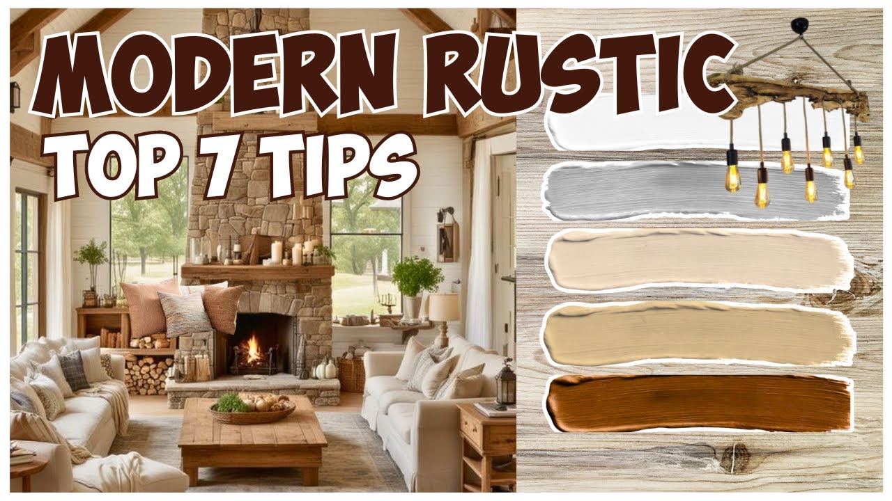 7 Interior Tips for a Cozy Modern Rustic Home 🏡