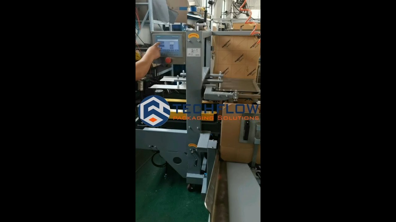 Automatic Faster Case Erector |Techflow Pack Middle Speed Carton Erector Machine