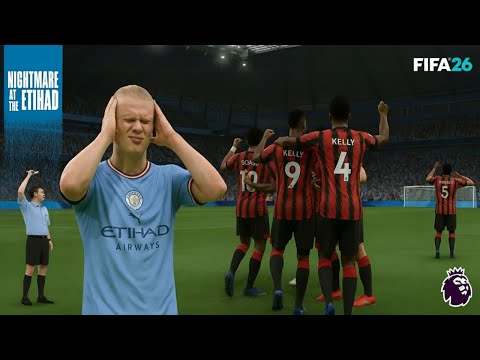 Manchester City vs Bournemouth - English Premier League 25/26 Match - Video Game Simulation