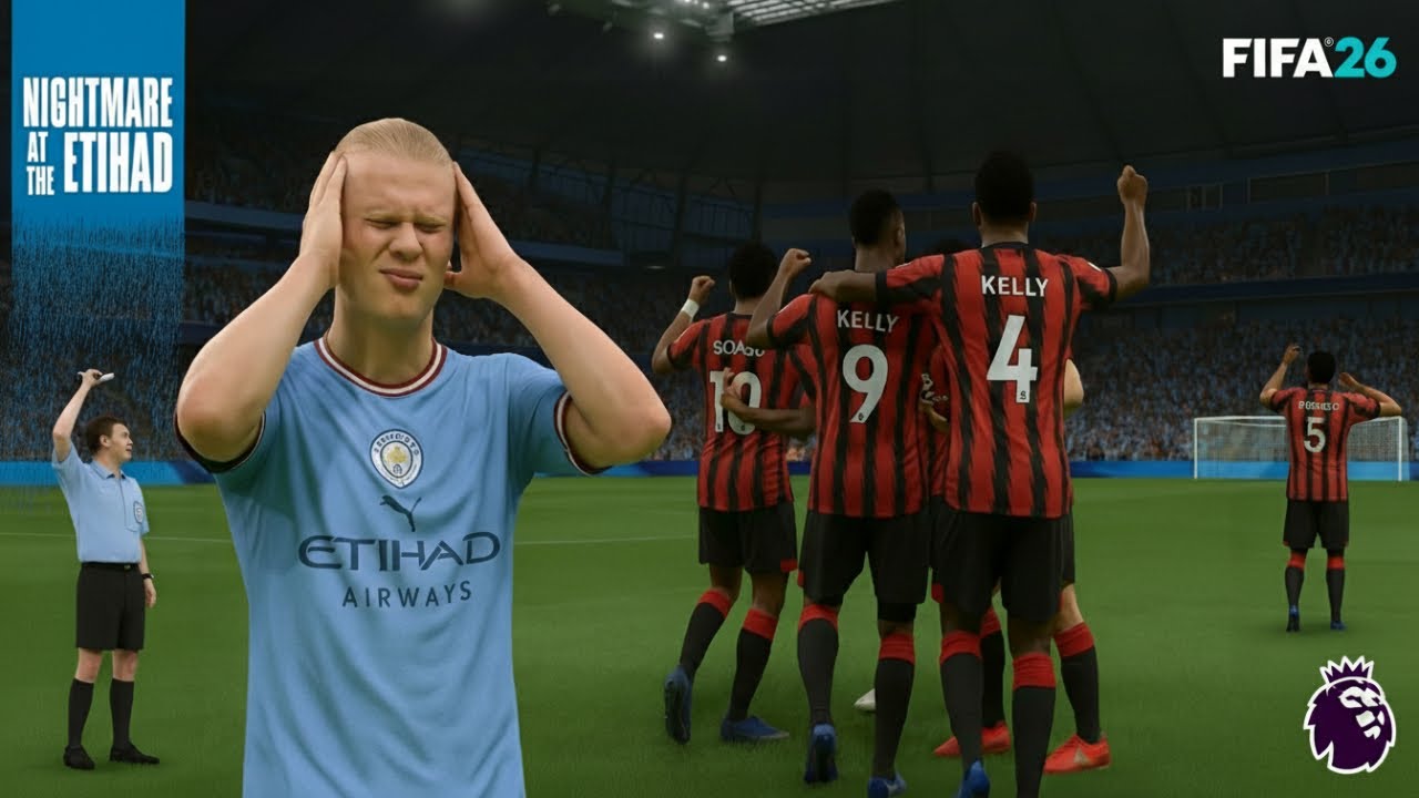 Epic Upset! Bournemouth Defies Odds to Beat Manchester City in EA Sports FC 25 Simulation ⚽