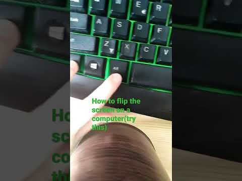 how to flip screen on a pc