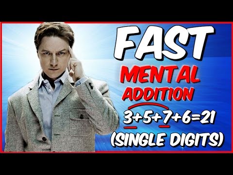 HOW TO ADD: FAST MENTAL ADDITION TRICK for SINGLE digits
