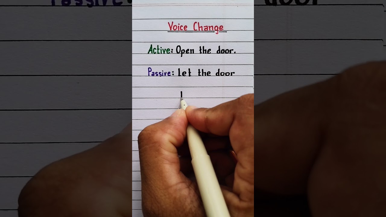Open the Door: Voice Change & Grammar Tips 🚪