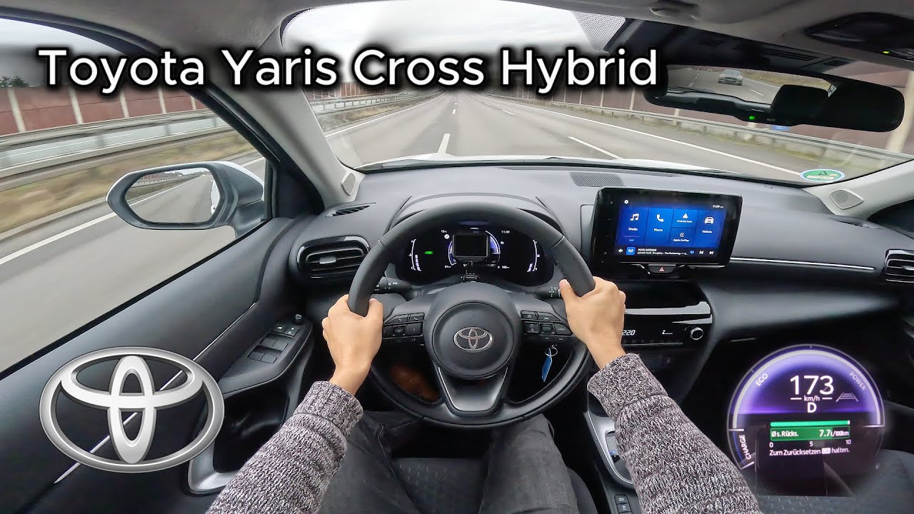 2025 Toyota Yaris Cross 1.5 Hybrid CVT (116 hp) - POV Test drive On the German Autobahn