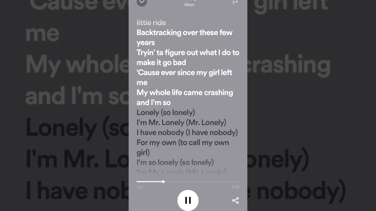 Akon - Lonely Lyrics ๐ถ