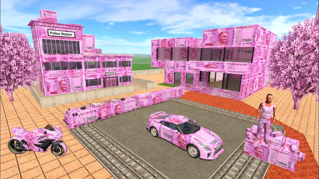 Franklin Change House to Money City in Indian Bike Driving 3D