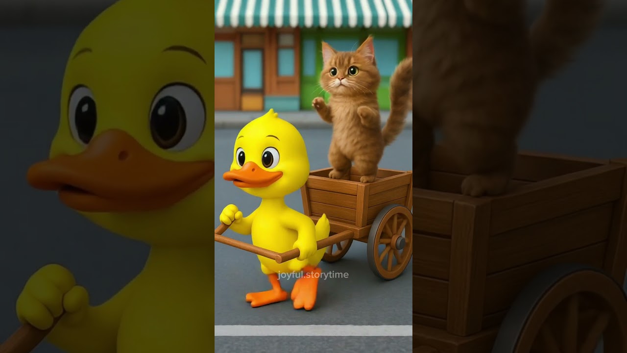 Bebek Tarik Gerobak, Kucing Joget! 😂🛒