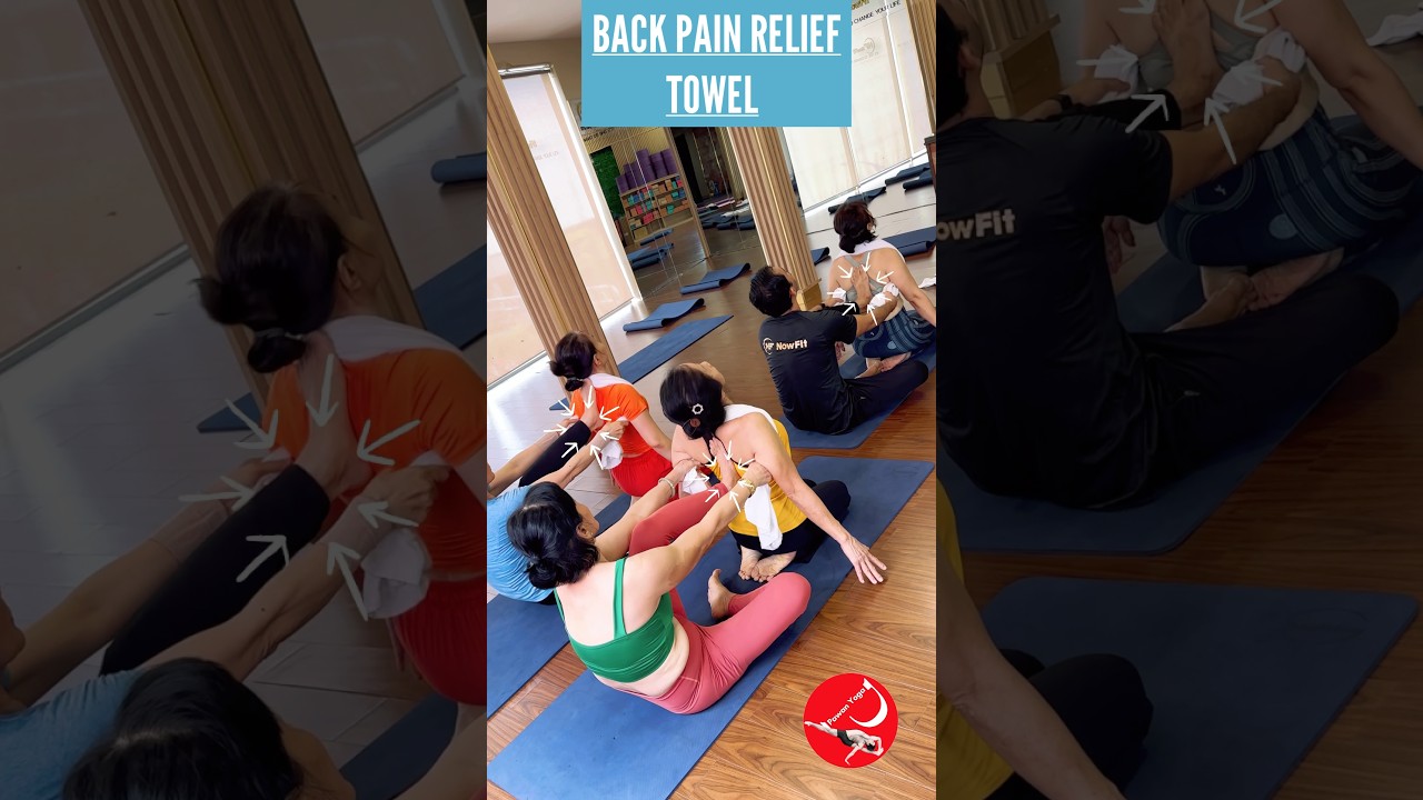 Back Pain Relief with Towel: Spine Relaxation and Pawan Yoga Techniques