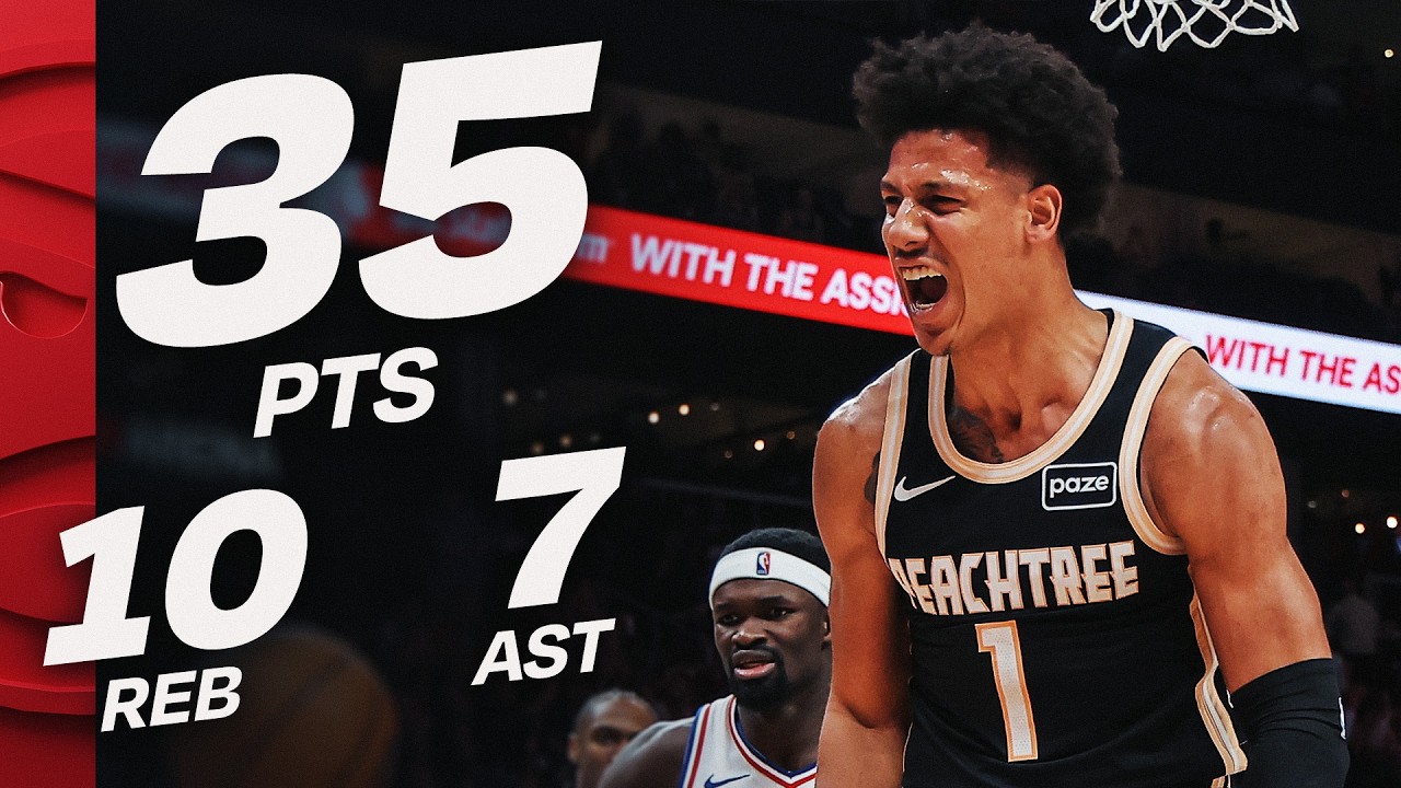 Jalen Johnson's 35 Points Boost Hawks Win 🏀
