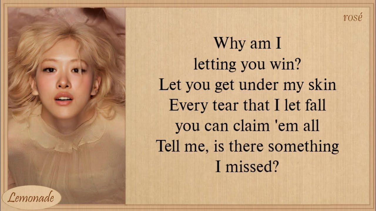 ROSÉ Vampirehollie Lyrics 🎶