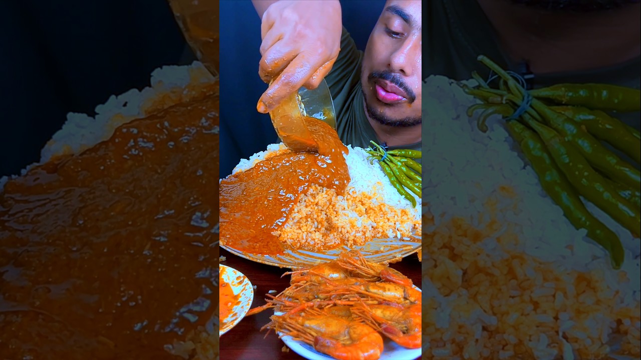 🔥 Spicy Gravy & Rice Mukbang! Watch the Chili Challenge 🌶️