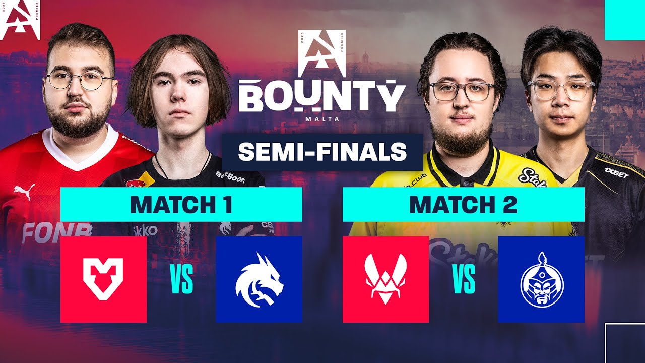 BLAST Premier Bounty S2 Semi-Finals: MOUZ vs Team Spirit, Vitality vs MongolZ
