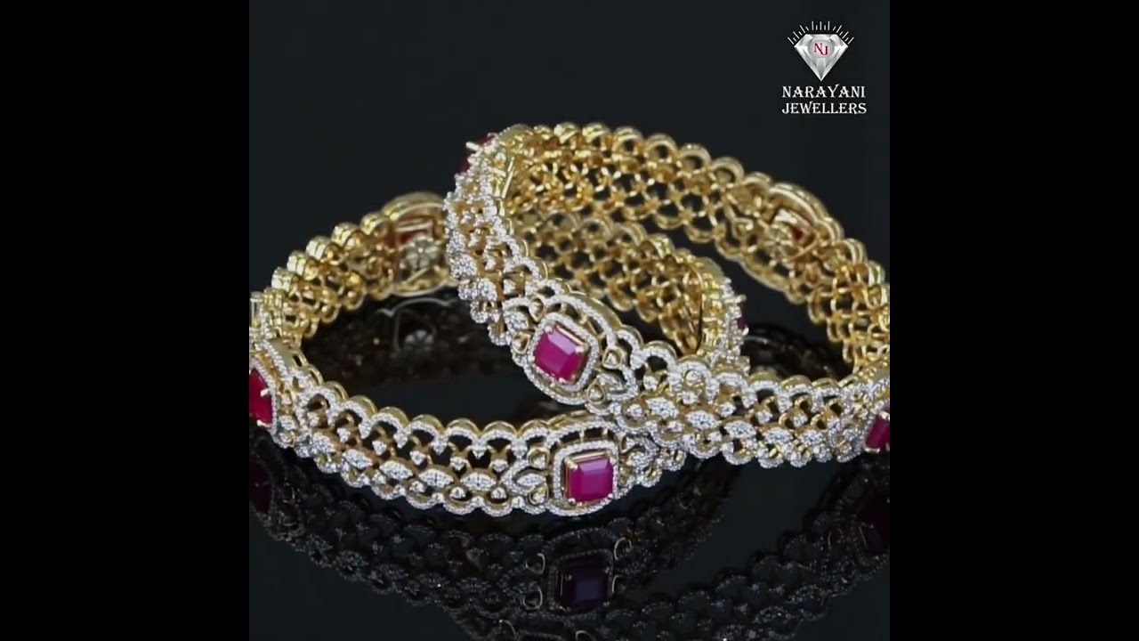 Diamond Bridal Bangles - Narayani Jewellers, HYD 💍