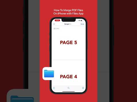 Merge Multiple PDF files on iPhone