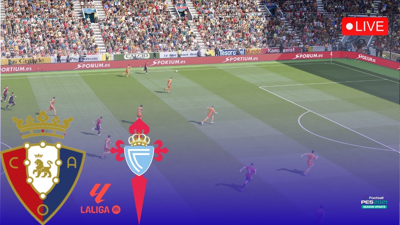 Osasuna vs Celta Vigo • La Liga 2025 • PES 21 Full Match Simulation