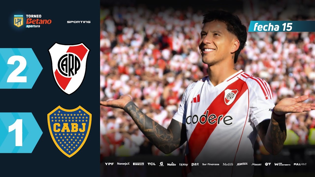 RIVER 2 - 1 BOCA I Resumen del partido | #TorneoBetano Apertura 2025
