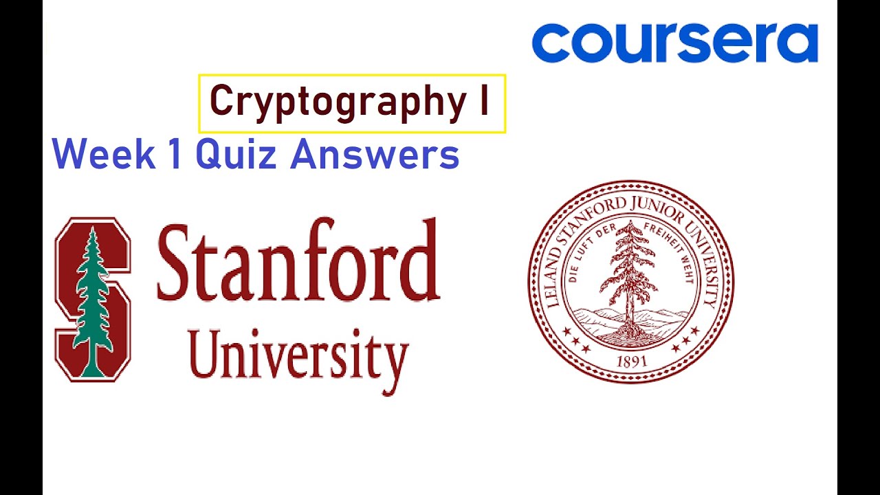 Cryptography I Quiz Answers | Week 1 | Stanford University π