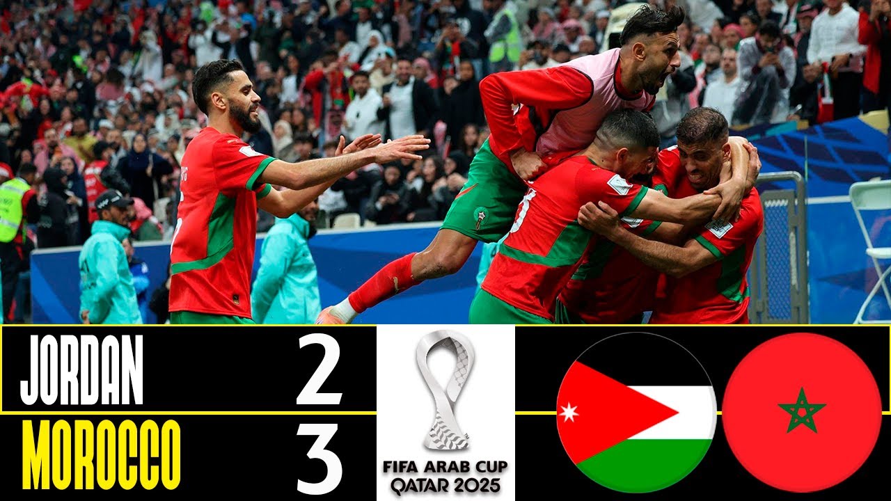 Jordanie vs Maroc 2-3 Finale Coupe Arabe 2025 ⚽