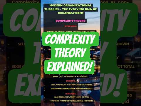 Complexity Theory Simplified | Modern OB Theories (Part 7)Modern OB Explained #Shorts