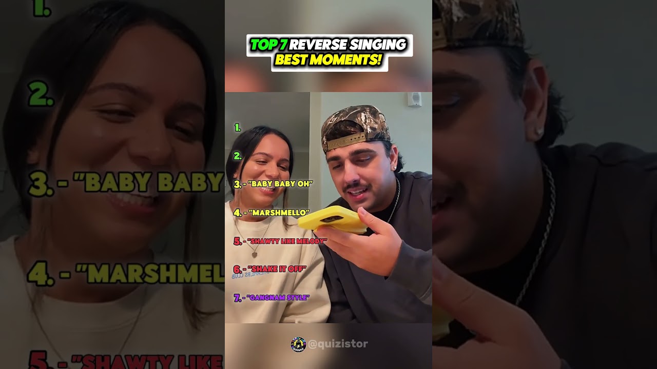Top Moments from the Reverse Singing Challenge 🎤