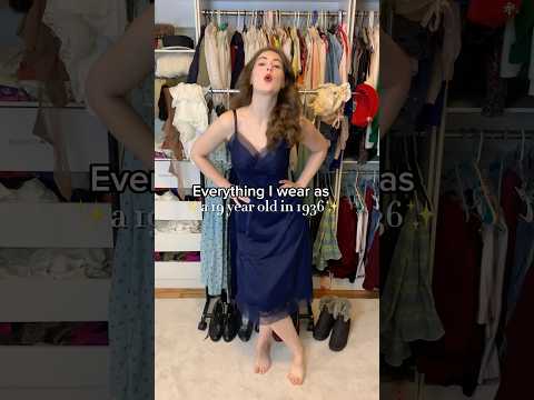 HOW MUCH would a 1936 teen SPEND ON CLOTHES?! ☠️(Wardrobe tour)