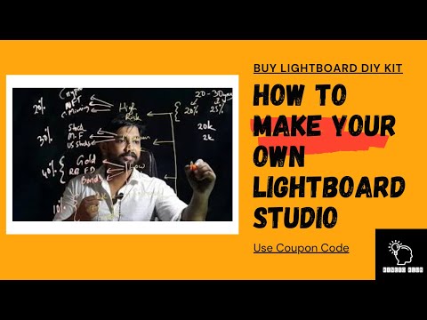 How to make your own lightboard studio || Buy Lightboard || lighboard.shop DIY Kit #lightboard #DIY