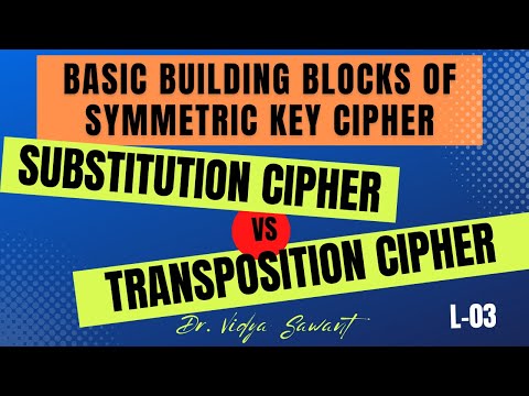 Substitution Cipher versus Transposition Cipher| Symmetric Cipher | Cryptography