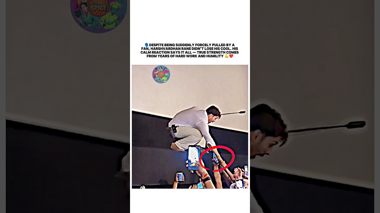 Harshvardhan Rane Calmly Handles Fan's Forceful Pulling ๐ฒ