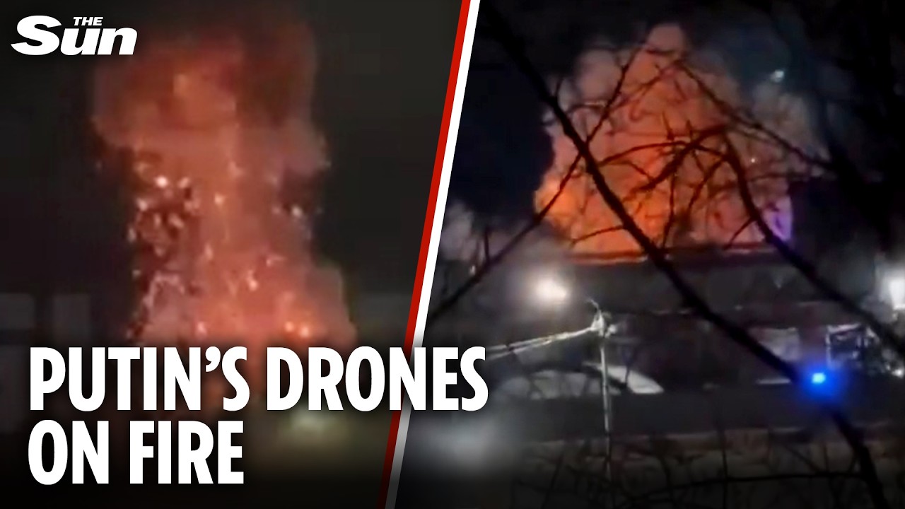 Russian Drone Factory Explodes Amid Ukraine Strikes 🚁