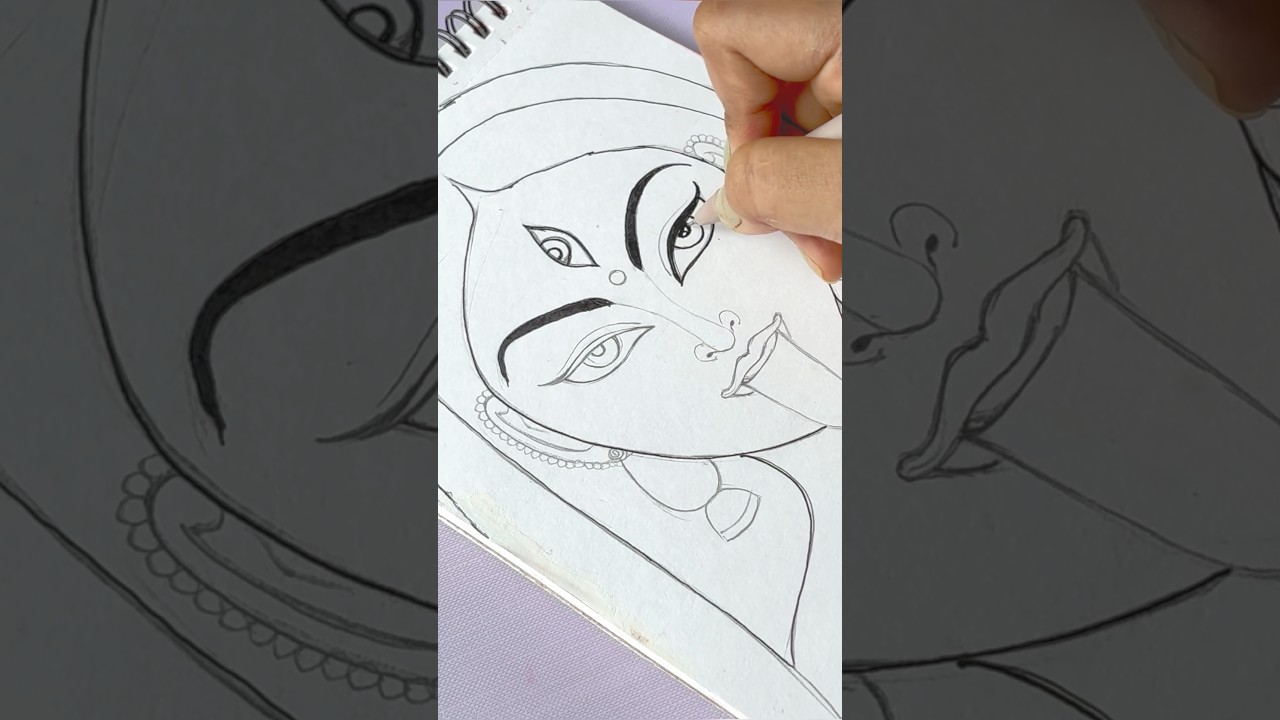 Jay maa kali 🙏 #maakali #maa #kolkata #bengalidrawing #easyartchannel