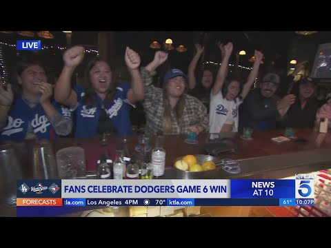 L.A. fans celebrate Dodgers winning Game 6 of the 2025 World Series