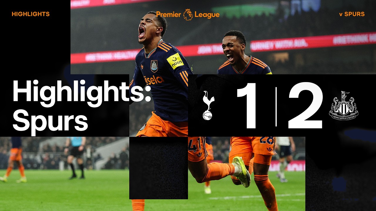 Newcastle Wins 2-1 at Tottenham ⚽