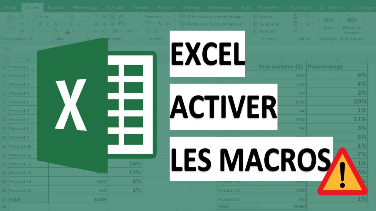 Activer les Macros dans Excel facilement