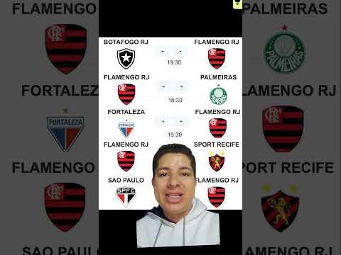 PALPITES PARA OS PROXIMOS 5 JOGOS DO FLAMENGO NO BRASILEIRÃO #shortvideo #brasileirão #palpites