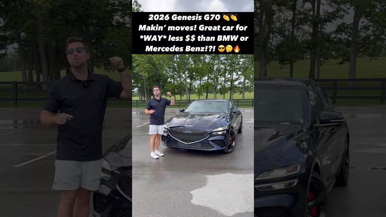Less Money!! The 2026 Genesis G70 is an Even *Better* Valued Sport Sedan vs. the Germans!