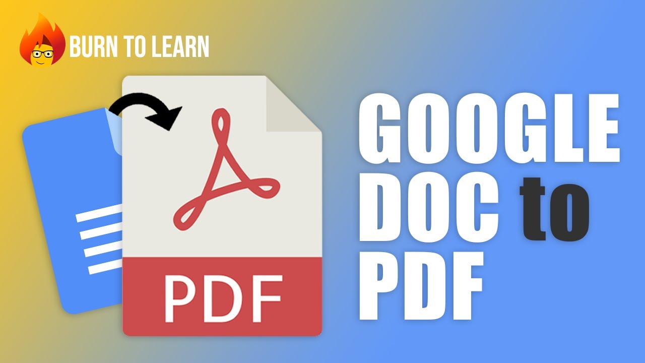 How to Convert a Google Document into a PDF File