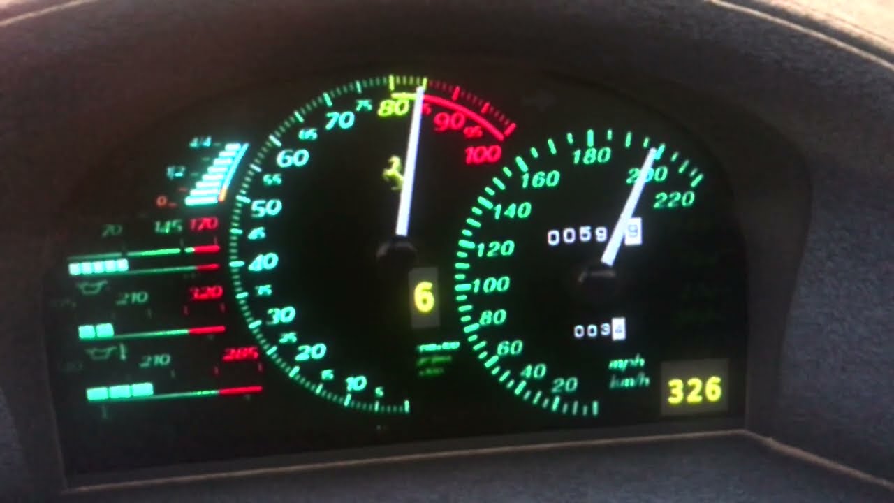 FERRARI F50 TOP SPEED