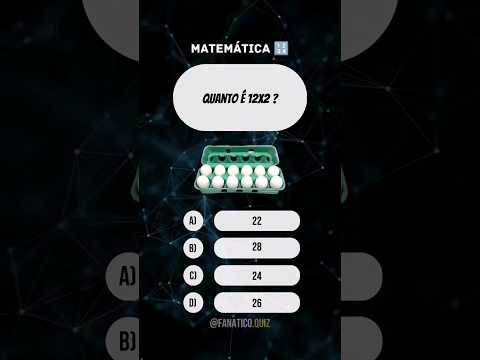 TESTE SEU CONHECIMENTO E RESOLVA ESSAS CONTAS DE MATEMÁTICA | #quiz #matemática #aprender #perguntas