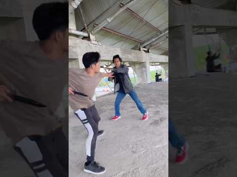 Cara Ichal Tkd Menghindari Serangan Pisau‼️😱 #taekwondo #action #komedi #lucu #movingtolive