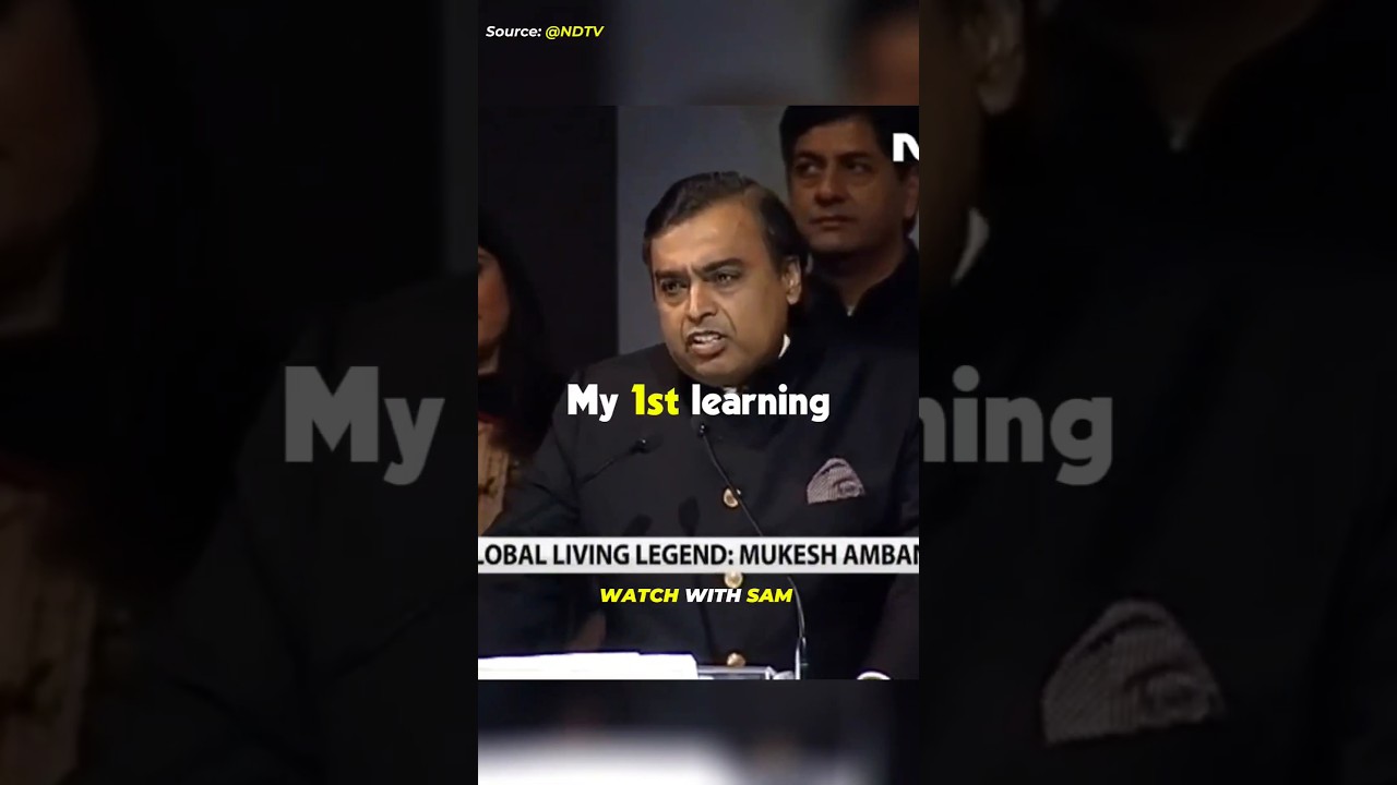 3 Key Lessons for the New Generation by Mukesh Ambani 💸