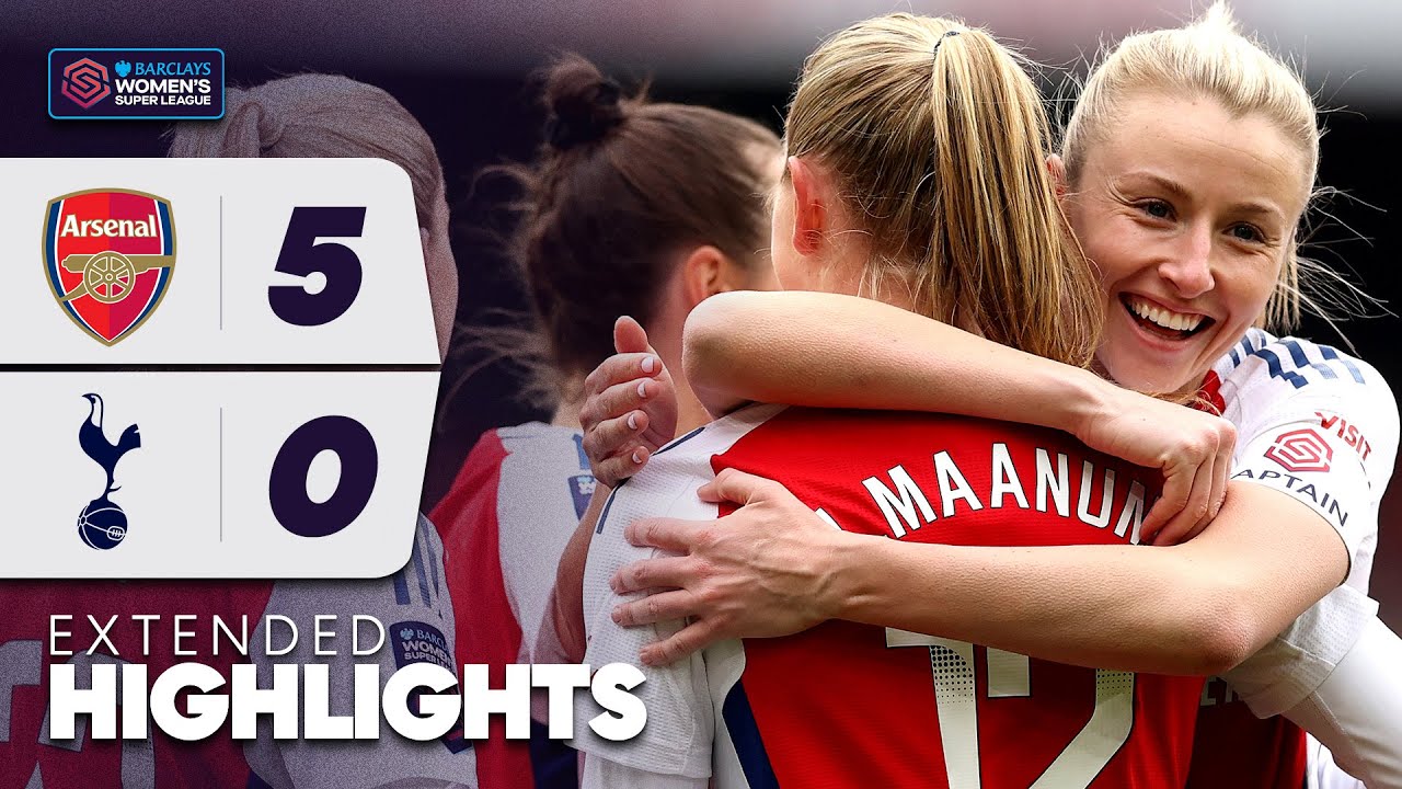 Arsenal vs Tottenham Hotspur Highlights | WSL 24/25 ⚽
