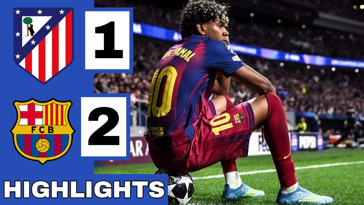 🔴Atletico Madrid vs Barcelona (1-2) Extended HIGHLIGHTS | UEFA Champions League Quarter-Finals