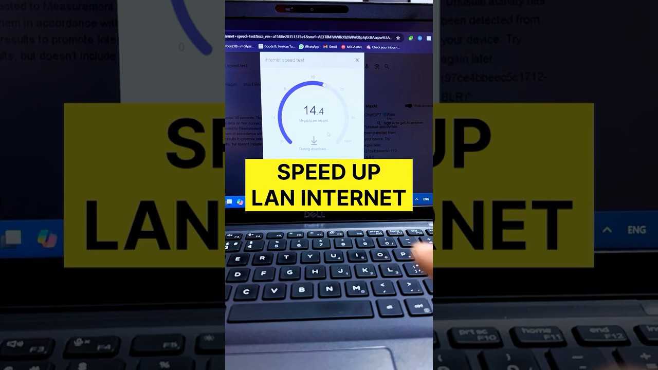 How to speed up LAN internet on windows PC! #pctipsandtricks #windows #internetspeed
