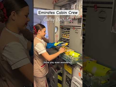 A Day in the Life of an EMIRATES Cabin Crew GALLEY Operator | #emirates #emiratescabincrew #flight
