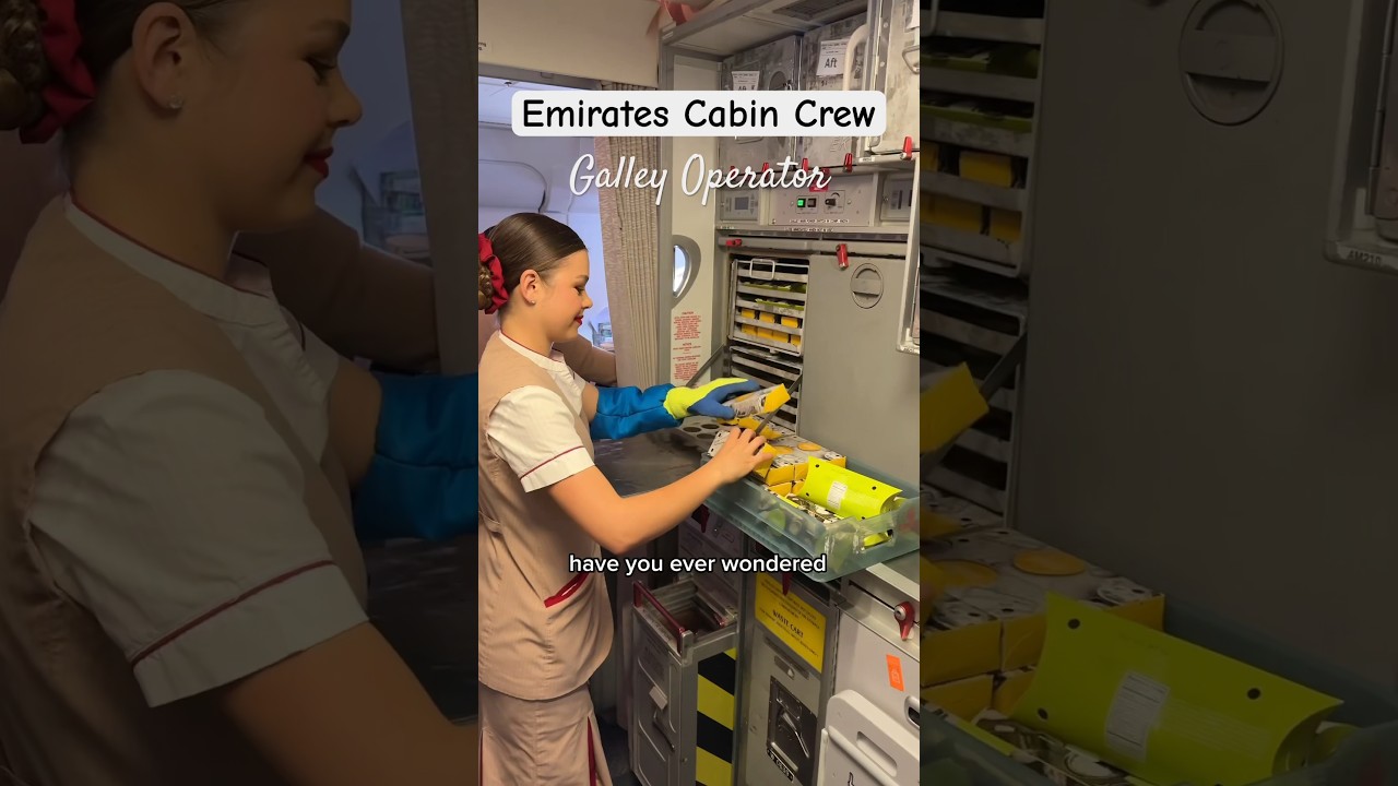 Inside a Day as an Emirates Cabin Crew Galley Operator ✈️