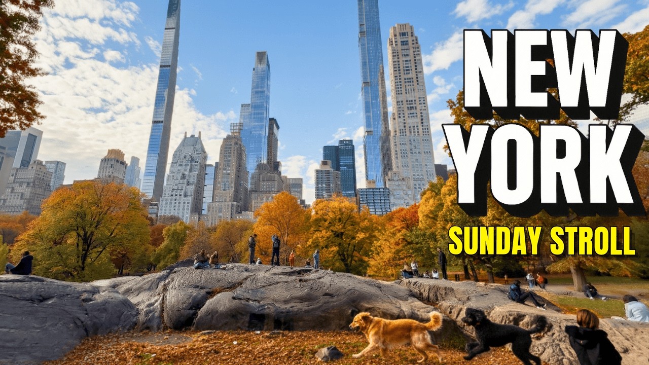 Serene Sunday Walk in Central Park 🌳